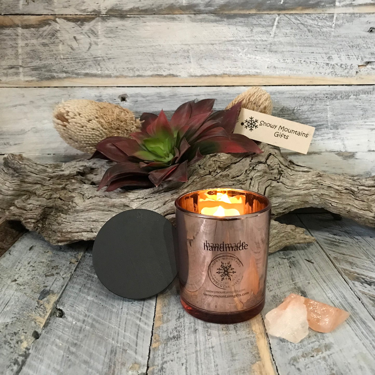 Copper Glass Candles