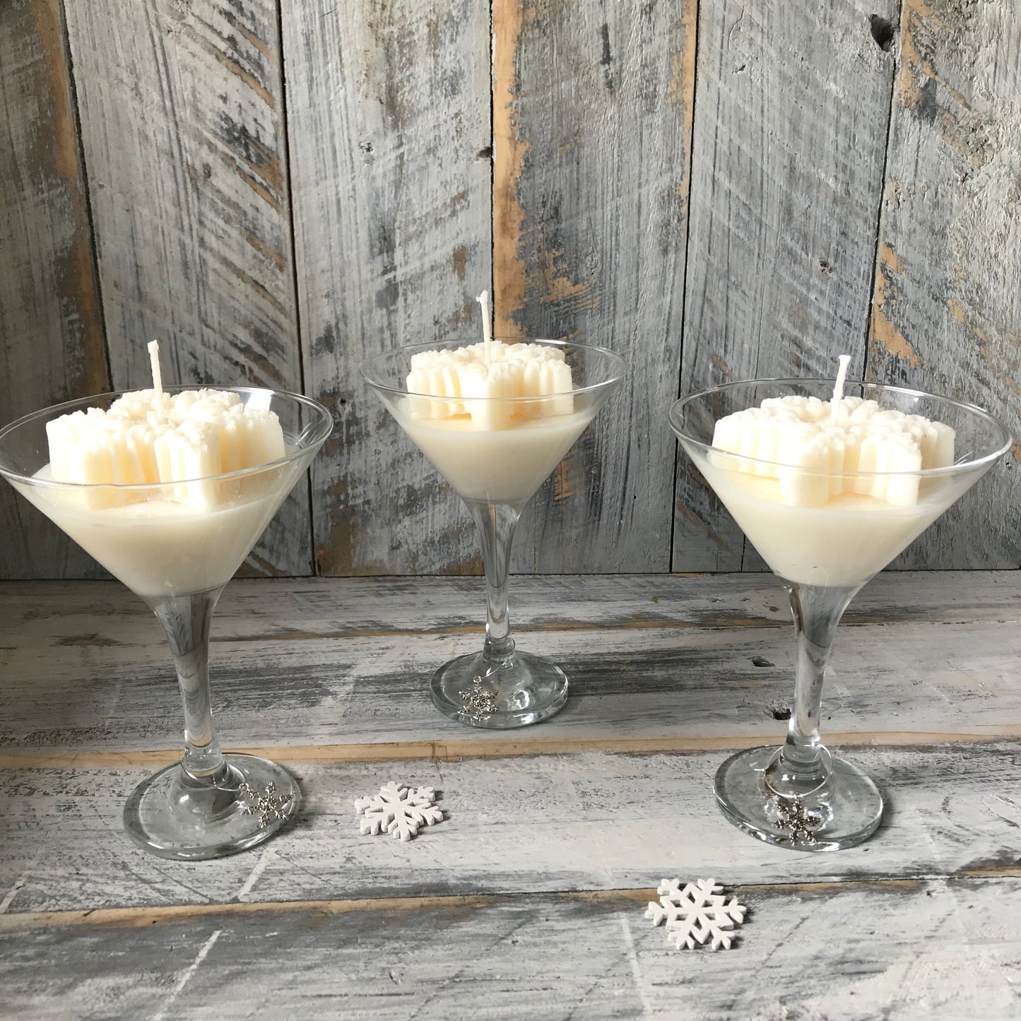 Snowflake cocktail Candle