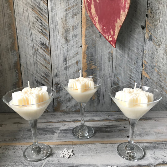 Snowflake cocktail Candle