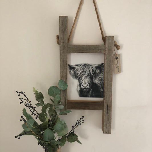 Cow Print Handcrafted Picture Frame