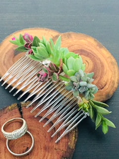 Wedding Succulent Head Hair